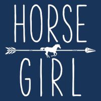 Horse Girl I Love My Horses Equestrian Horseback Riding Premium T-Shirt