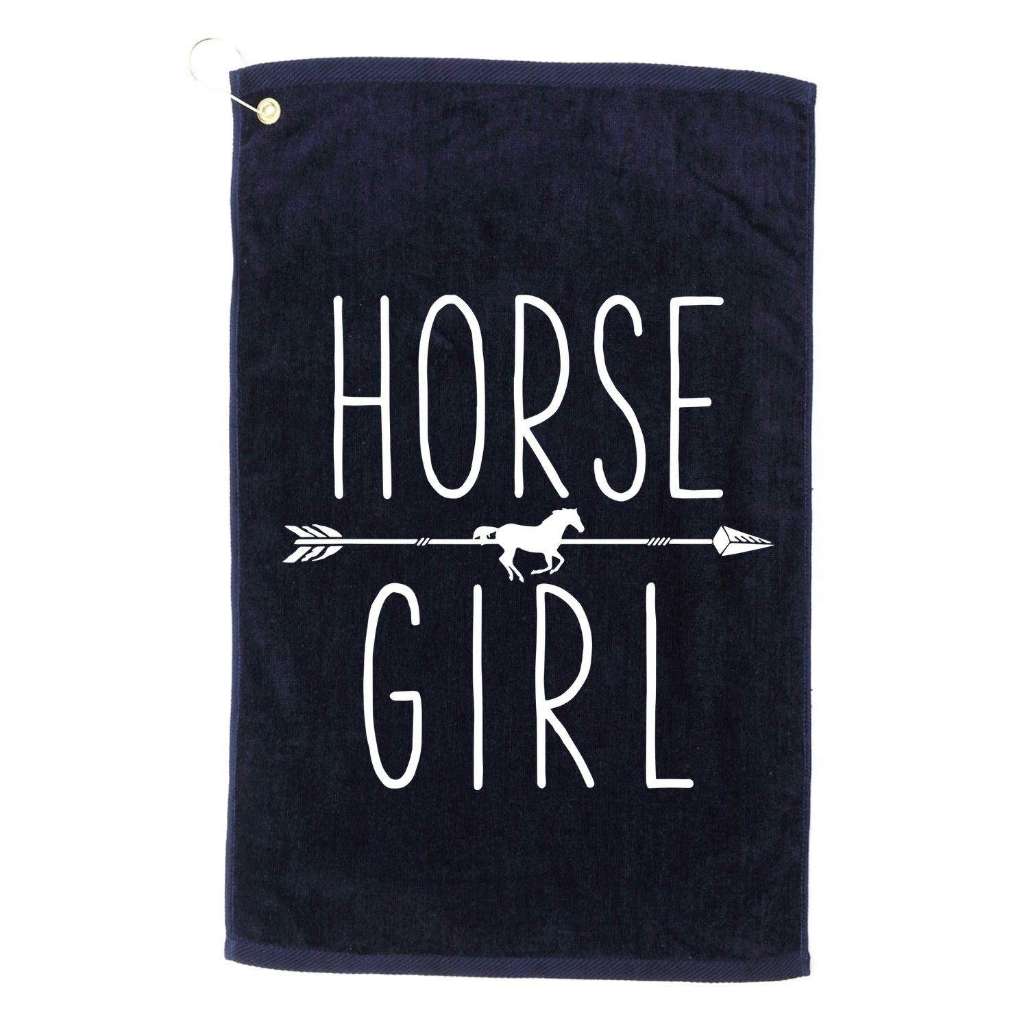Horse Girl I Love My Horses Equestrian Horseback Riding Golf Towel
