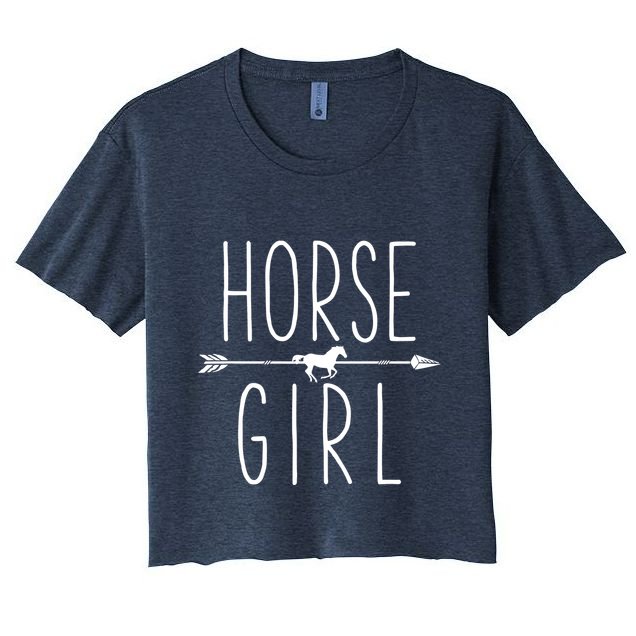 Horse Girl I Love My Horses Equestrian Horseback Riding Crop Top