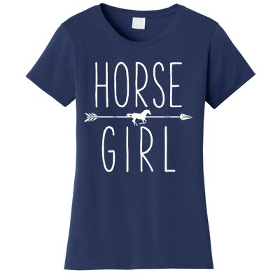 Horse Girl I Love My Horses Equestrian Horseback Riding Women's T-Shirt