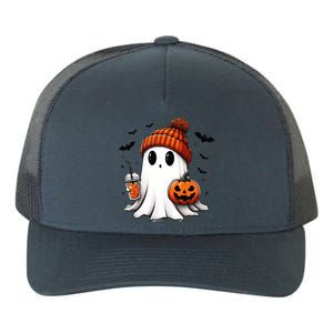 Halloween Ghost Ing Coffee Ghost Ice Coffee Gift Yupoong Adult 5-Panel Trucker Hat