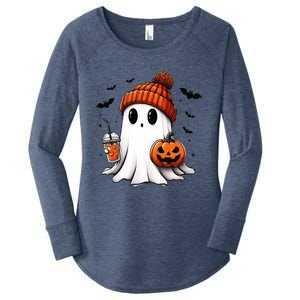 Halloween Ghost Ing Coffee Ghost Ice Coffee Gift Women's Perfect Tri Tunic Long Sleeve Shirt