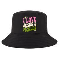 Hippie Groovy I Love Pickles & Jesus Pickle Retro Vegetarian Cool Comfort Performance Bucket Hat