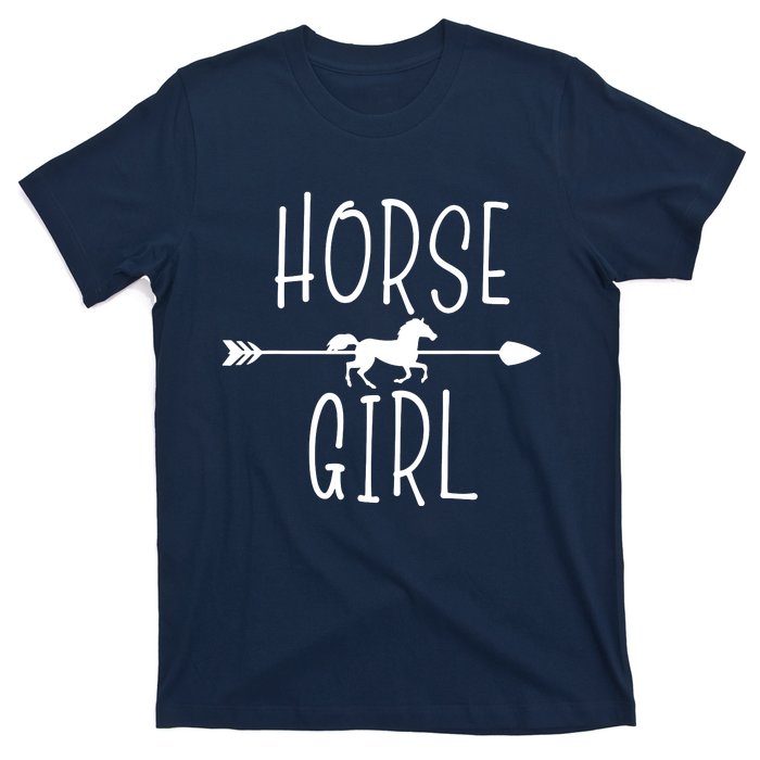 Horse Girl I Love My Horses Riding Equestrian Women Gifts T-Shirt