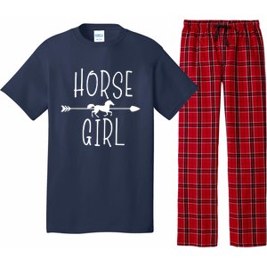 Horse Girl I Love My Horses Riding Equestrian Women Gifts Pajama Set