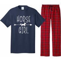 Horse Girl I Love My Horses Riding Equestrian Women Gifts Pajama Set