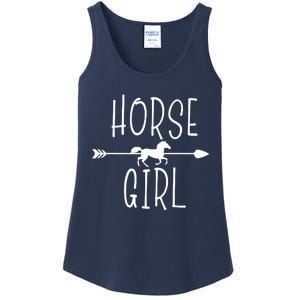 Horse Girl I Love My Horses Riding Equestrian Women Gifts Ladies Essential Tank