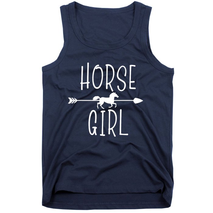 Horse Girl I Love My Horses Riding Equestrian Women Gifts Tank Top