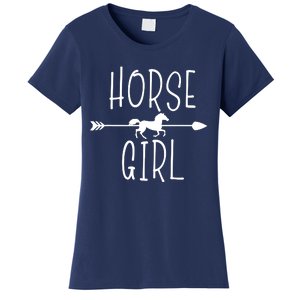 Horse Girl I Love My Horses Riding Equestrian Women Gifts Women's T-Shirt