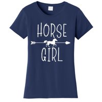 Horse Girl I Love My Horses Riding Equestrian Women Gifts Women's T-Shirt