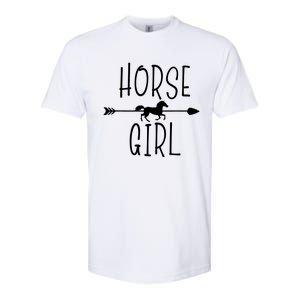 Horse Girl I Love My Horses Riding Equestrian Women Gifts Softstyle CVC T-Shirt