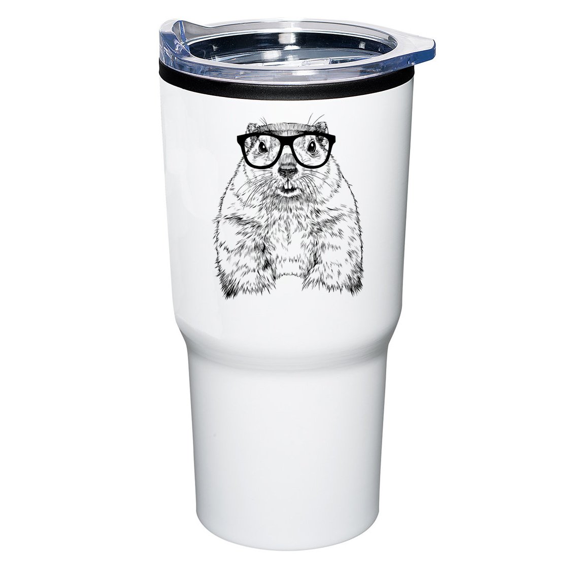 Hipster Groundhog In Nerd Glasses Animal Tumbler