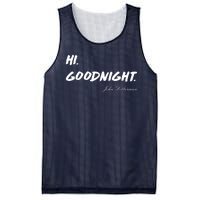 HI. Goodnight. John Fetterman Funny Debate Quote Mesh Reversible Basketball Jersey Tank