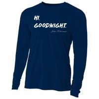 HI. Goodnight. John Fetterman Funny Debate Quote Cooling Performance Long Sleeve Crew