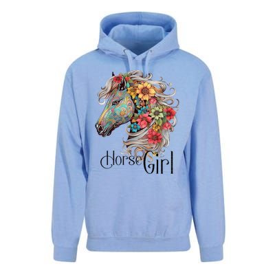 Horse Girl Just A Girl Who Loves Horses Horseback Riding Unisex Surf Hoodie