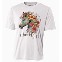 Horse Girl Just A Girl Who Loves Horses Horseback Riding Cooling Performance Crew T-Shirt