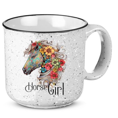 Horse Girl Just A Girl Who Loves Horses Horseback Riding 15oz Campfire Ceramic Mug