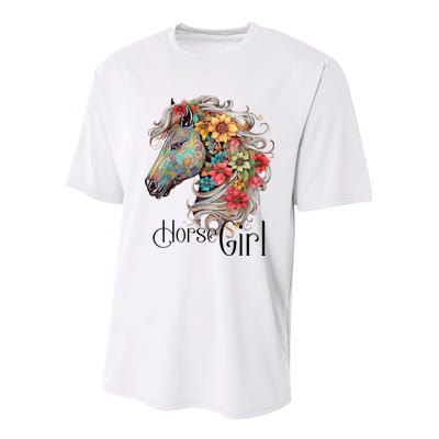 Horse Girl Just A Girl Who Loves Horses Horseback Riding Youth Performance Sprint T-Shirt