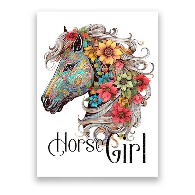 Horse Girl Just A Girl Who Loves Horses Horseback Riding Poster