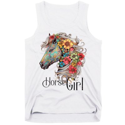 Horse Girl Just A Girl Who Loves Horses Horseback Riding Tank Top