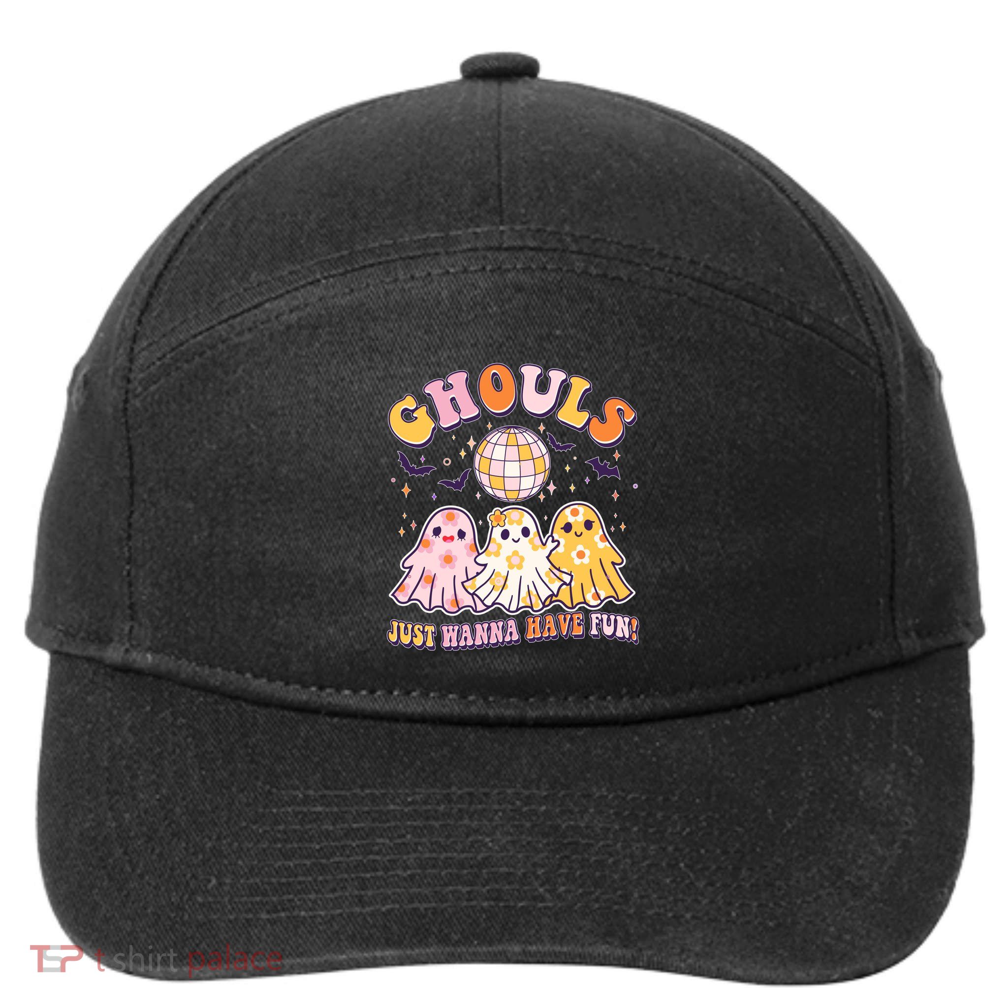Halloween Ghouls Just Wanna Have Fun 7-Panel Snapback Hat