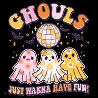 Halloween Ghouls Just Wanna Have Fun 7-Panel Snapback Hat