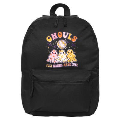 Halloween Ghouls Just Wanna Have Fun 16 in Basic Backpack