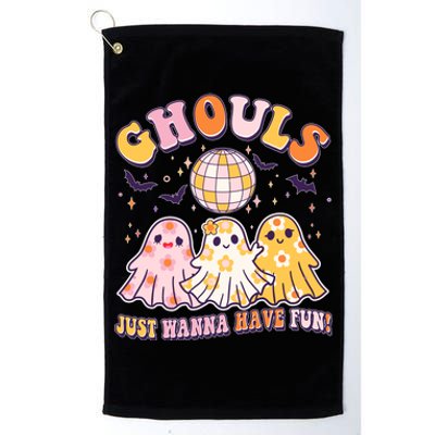 Halloween Ghouls Just Wanna Have Fun Platinum Collection Golf Towel