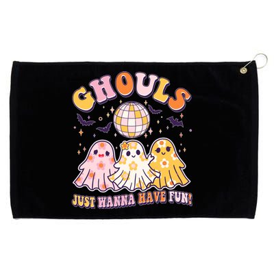 Halloween Ghouls Just Wanna Have Fun Grommeted Golf Towel