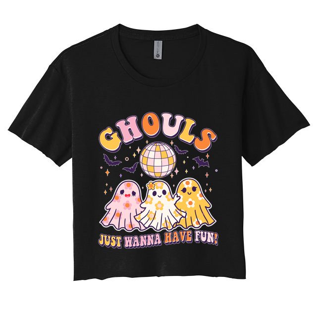 Halloween Ghouls Just Wanna Have Fun Crop Top