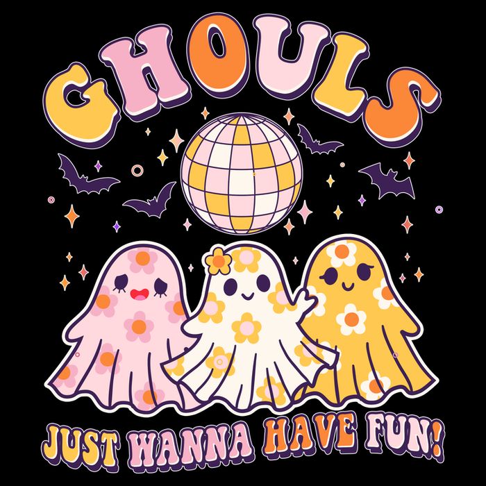 Halloween Ghouls Just Wanna Have Fun Zip Tote Bag
