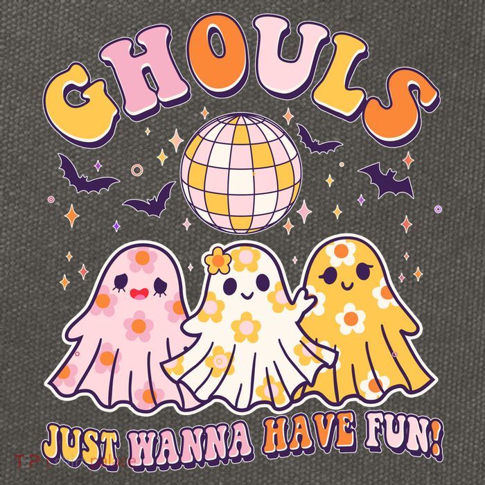 Halloween Ghouls Just Wanna Have Fun Cotton Canvas Backpack