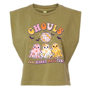 Halloween Ghouls Just Wanna Have Fun Garment-Dyed Women's Muscle Tee