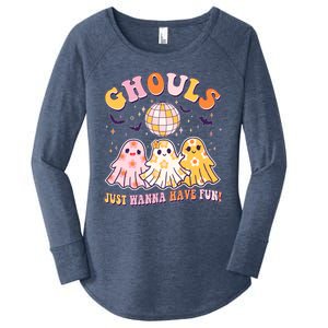 Halloween Ghouls Just Wanna Have Fun Women's Perfect Tri Tunic Long Sleeve Shirt