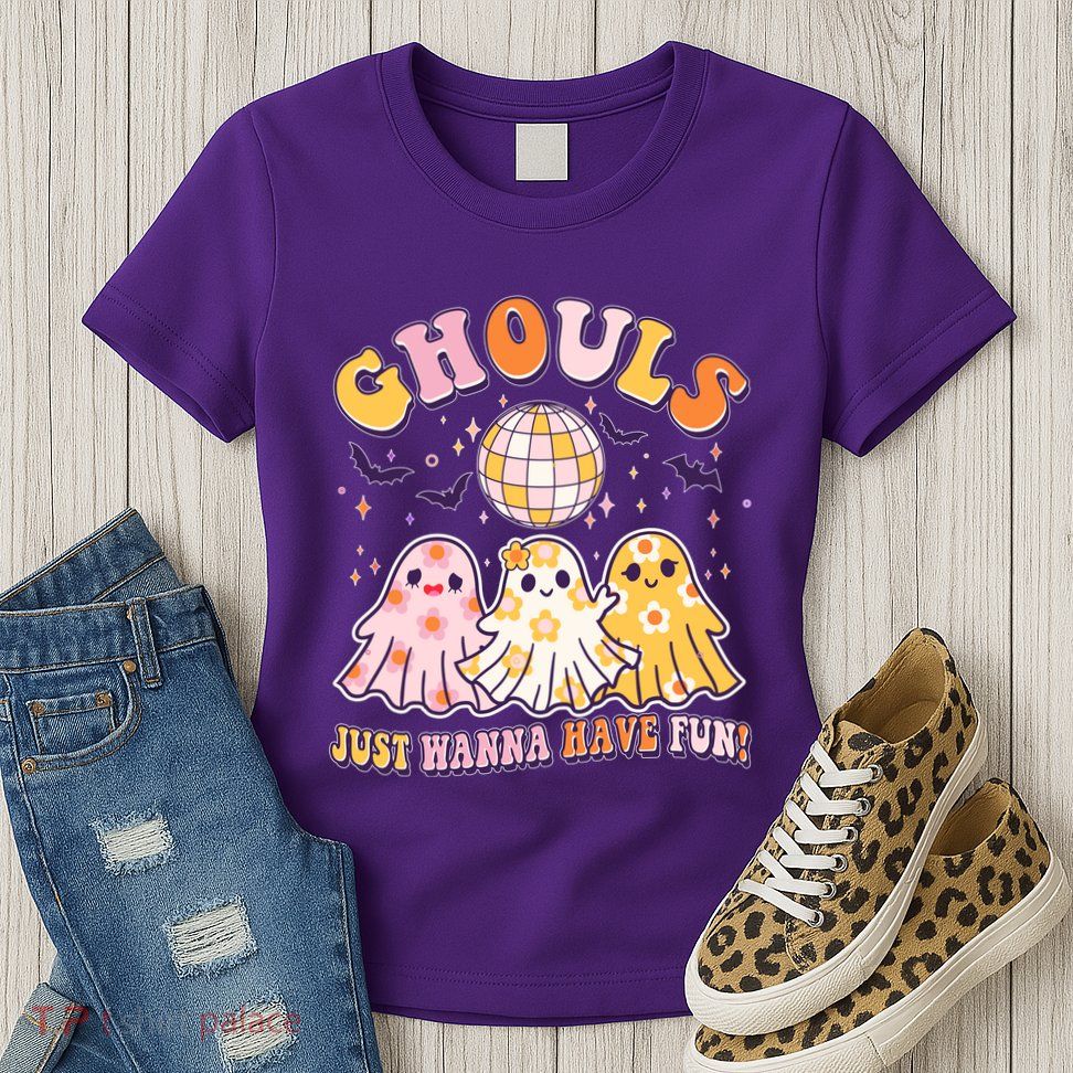 Halloween Ghouls Just Wanna Have Fun Womens T-Shirt