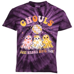 Halloween Ghouls Just Wanna Have Fun Kids Tie-Dye T-Shirt