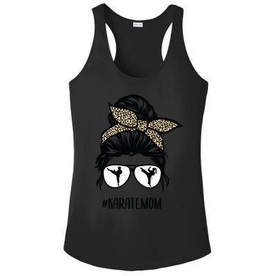 Hair Glasses Karate Mom Ladies PosiCharge Competitor Racerback Tank