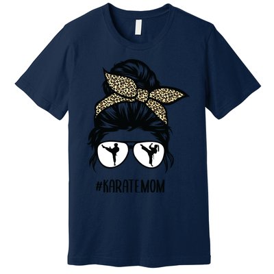 Hair Glasses Karate Mom Premium T-Shirt