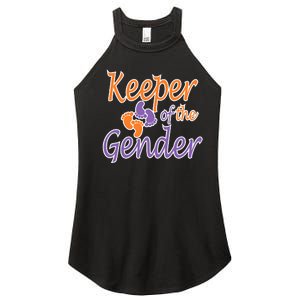 Halloween Gender Keeper Purple & Orange Theme Women's Perfect Tri Rocker Tank