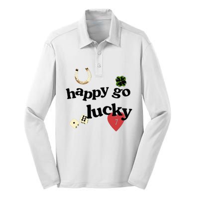 Happy Go Lucky Silk Touch Performance Long Sleeve Polo