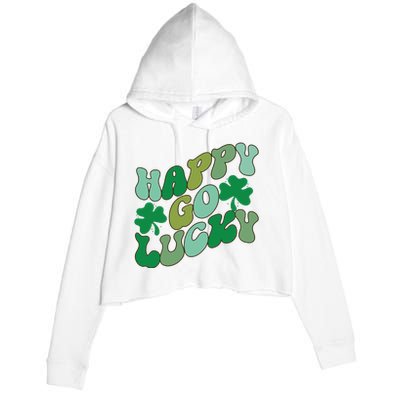 Happy Go Lucky Crop Fleece Hoodie