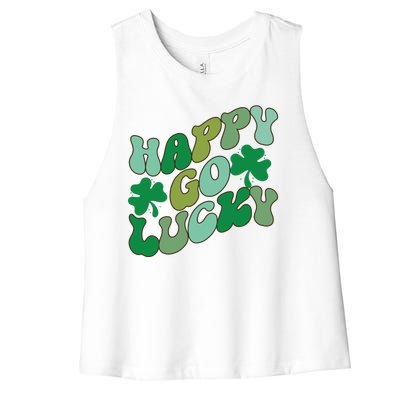 Happy Go Lucky Women's Racerback Cropped Tank