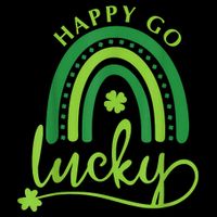Happy Go Lucky Rainbow Shamrock St Patrick's Day Cooling Performance Crew T-Shirt