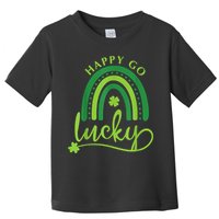 Happy Go Lucky Rainbow Shamrock St Patrick's Day Toddler T-Shirt