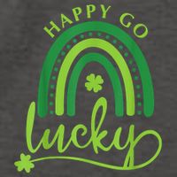 Happy Go Lucky Rainbow Shamrock St Patrick's Day Vector Backpack