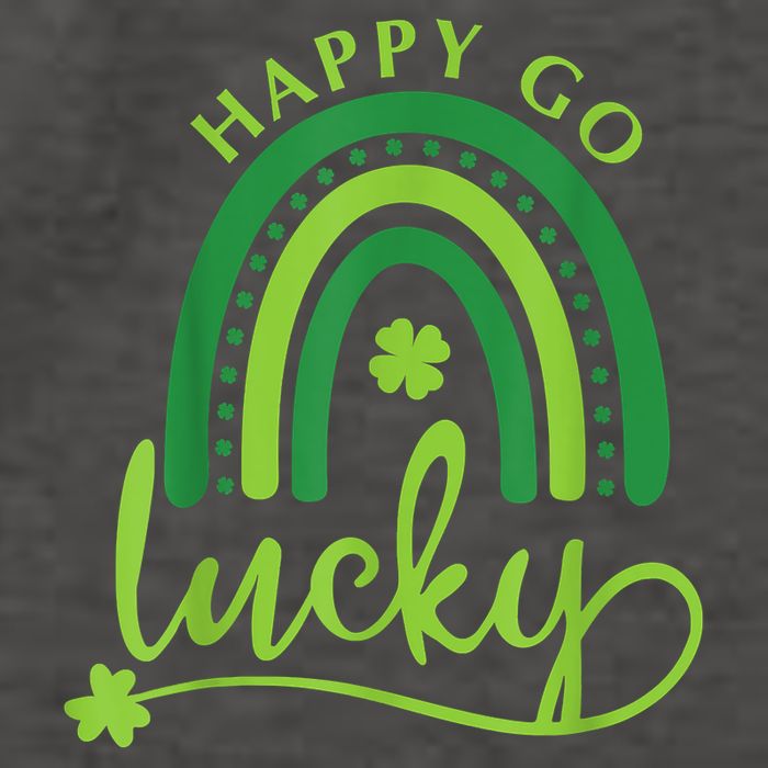 Happy Go Lucky Rainbow Shamrock St Patrick's Day Vector Backpack