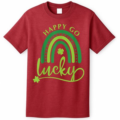 Happy Go Lucky Rainbow Shamrock St Patrick's Day T-Shirt