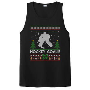 Hockey Goaltender Lover Ugly Hockey Goaltender Christmas Funny Gift PosiCharge Competitor Tank