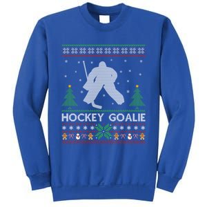 Hockey Goaltender Lover Ugly Hockey Goaltender Christmas Funny Gift Sweatshirt