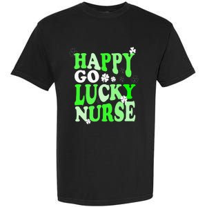 Happy Go Lucky Nurse St Patricks Day Garment-Dyed Heavyweight T-Shirt